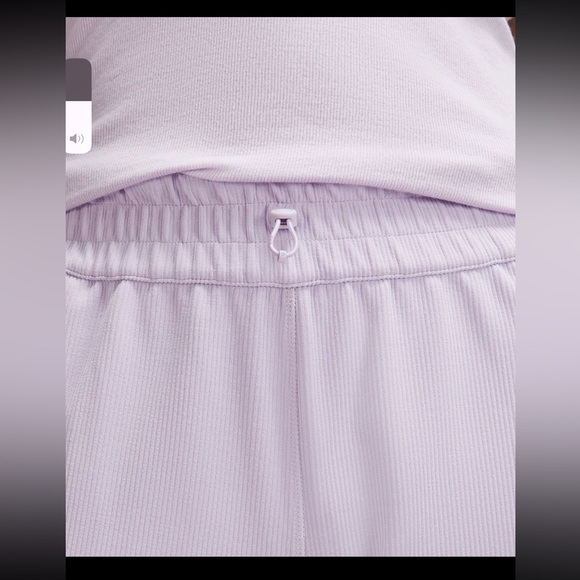 Lululemon Ribbed Softstreme Mid-Rise Pant 32" / Lilac Ether NWT - Picture 4 of 7